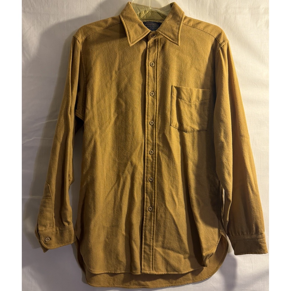 Vintage Pendleton 100% Pure Virgin Wool Men's Long Sleeve Button Up‎ Medium